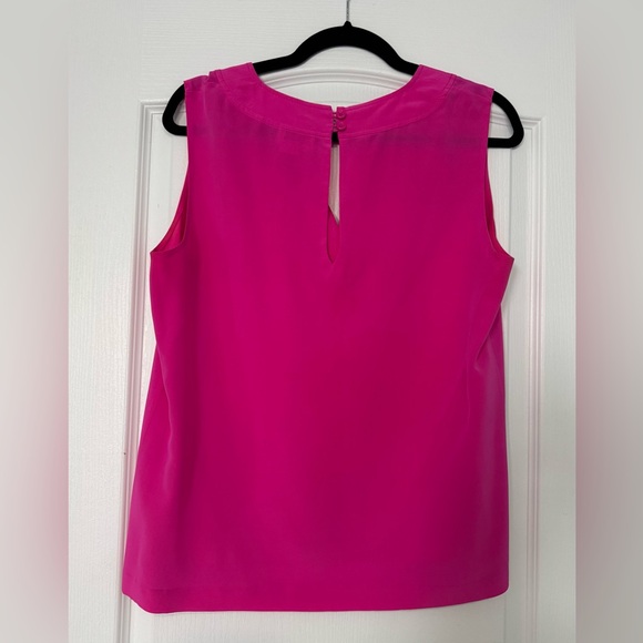 Kate Spade fuchsia pink, silk blouse, size L. - Picture 2 of 3